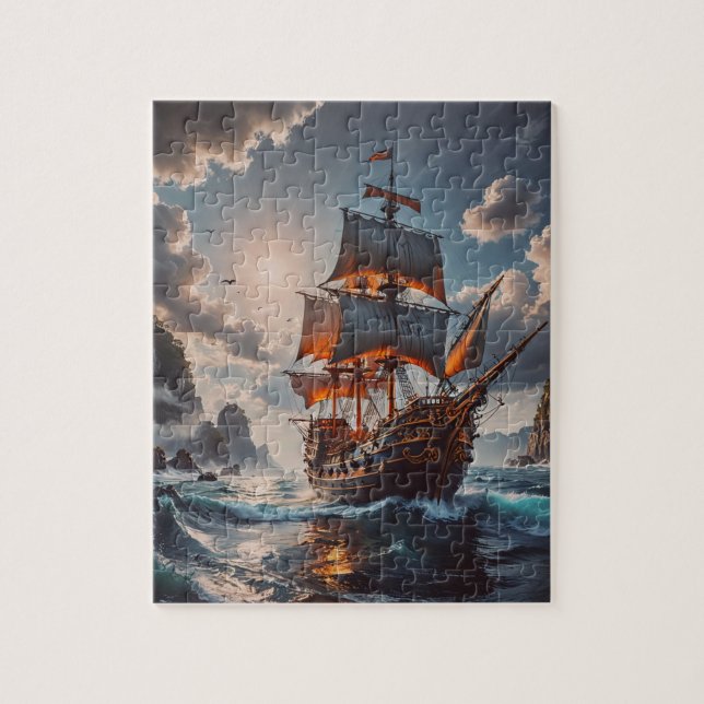 Pirate Ship Puzzle (Vertical)