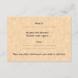 Pirate Ship. RSVP Card