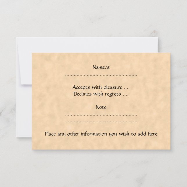 Pirate Ship. RSVP Card (Front)