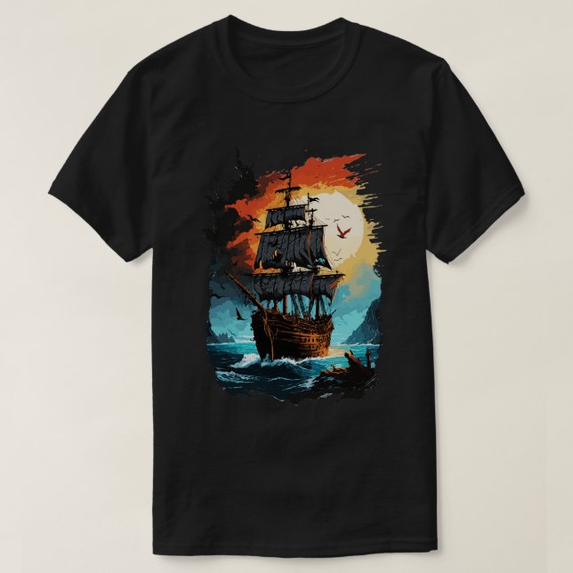 Pirate Ship T-Shirt (Design Front)