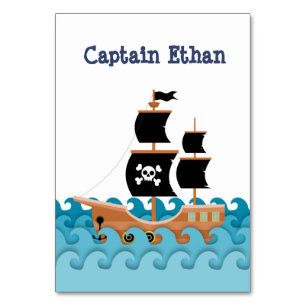 Pirate Ship Table Number