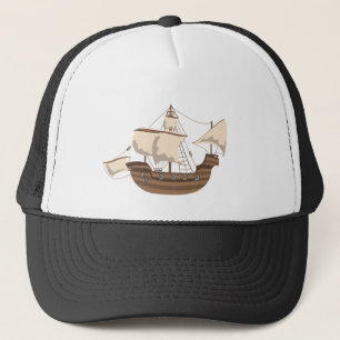 Pirate Ship Trucker Hat