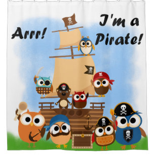Pirate Ship With Owls and Bear Pirates