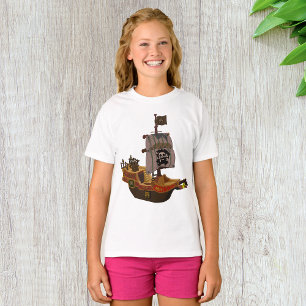 Pirate Ship with Skull Flag T-Shirt