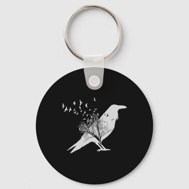 Pirate Skeleton Dinosaur T Rex Funny Tyrannosaurus Keychain (Front)
