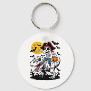 Pirate Skeleton Halloween T Rex Candy Dinosaur Shi Keychain