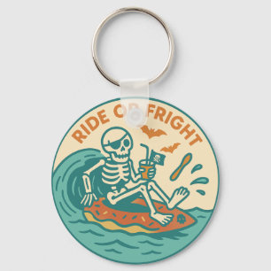 Pirate Skeleton Summer Spooky Keychain