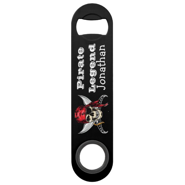 pirate  Skull and Bones Bar Key (Back)
