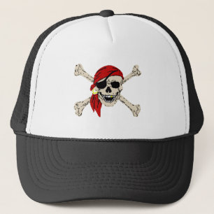 Pirate Skull and Bones Trucker Hat