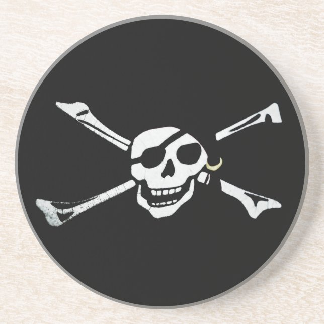 Pirate Skull and Cross Bones Coaster (Front)