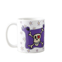 Pirate: Skull and Cross Bones Flag with Stars