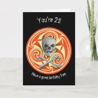Pirate skull and crossbones birthday