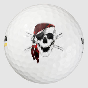Pirate Skull and Crossbones Golf Balls