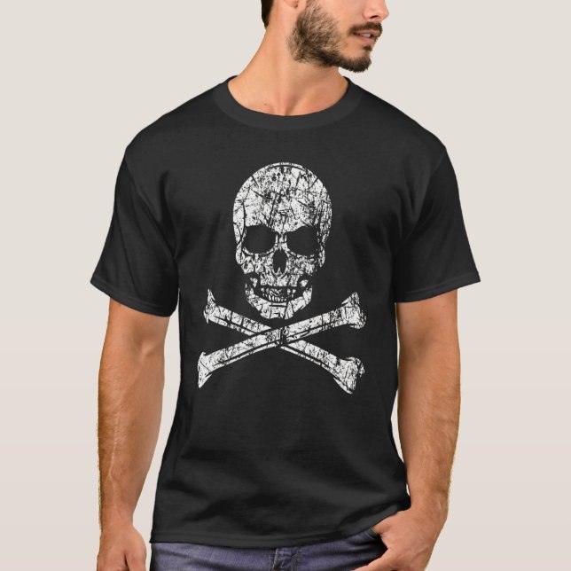 Pirate Skull And Crossbones Sea Sailor Crew Ship T T-Shirt (Front)
