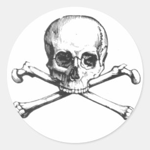 Pirate Skull and Crossbones Sticker
