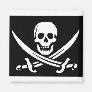 Pirate Skull and Swords Magnet
