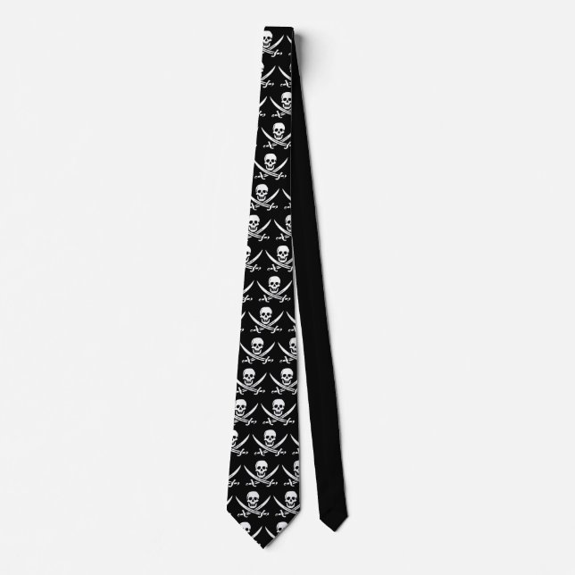 Pirate Skull and Swords Tie (Front)