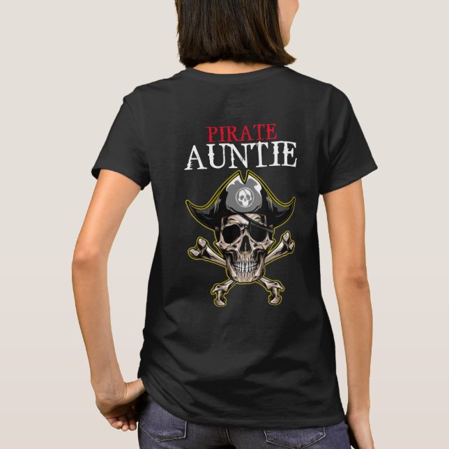 PIRATE SKULL AUNTIE T-Shirt (Back)