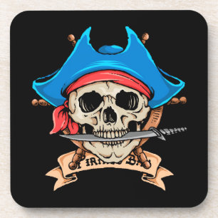 Pirate Skull Biting Knife Coaster