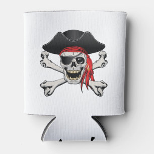 Pirate Skull Can Cooler