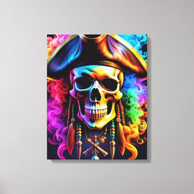 Pirate Skull Canvas Print (Front)