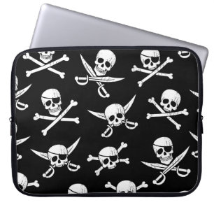 Pirate Skull Captain Cross Bones Laptop Sleeve