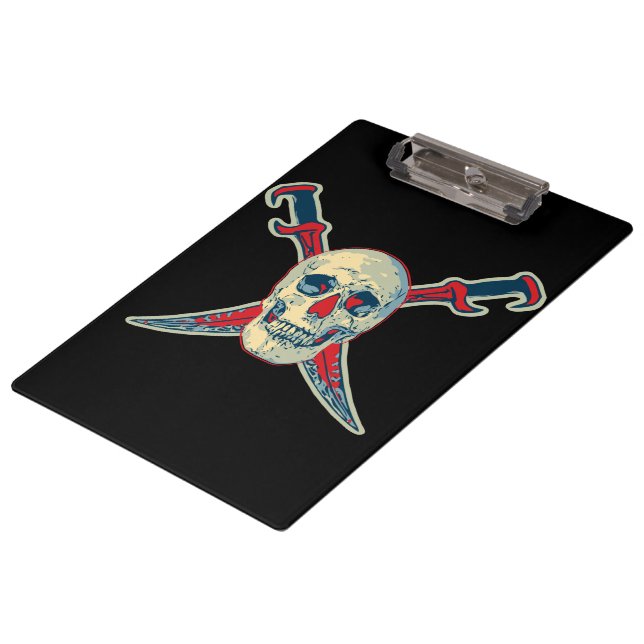 Pirate (Skull) - Clipboard (Angled)