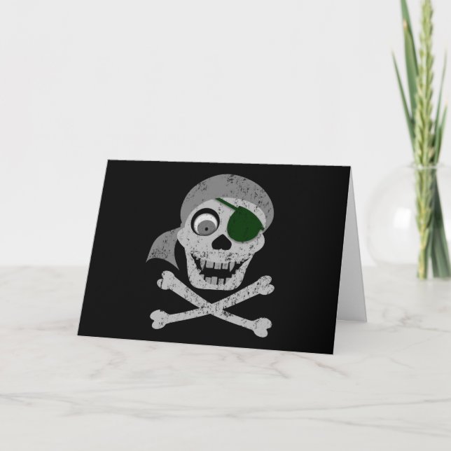 Pirate Skull & Crossbones Cartes (Devant)