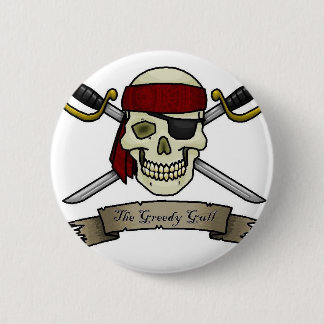 pirate-skull-crossbones-jolly-roger-colouring-page 2 inch round button