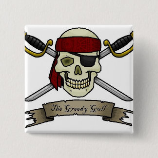 pirate-skull-crossbones-jolly-roger-colouring-page 2 inch square button