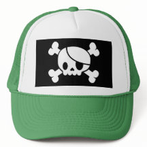 Pirate Skull & Crossbones Trucker Hat