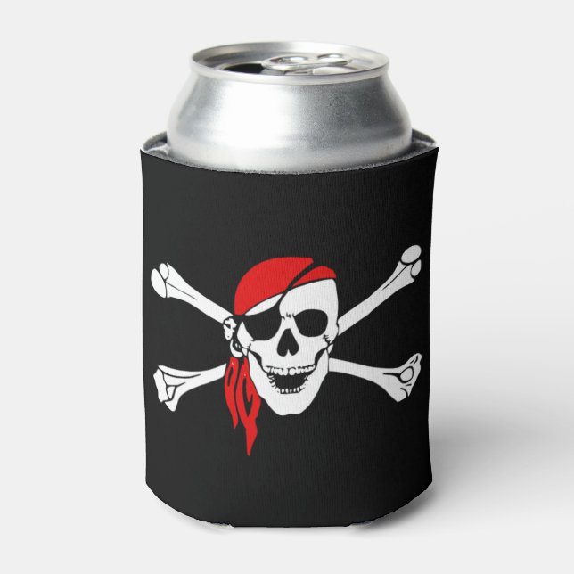 Pirate Skull Custom Can Cooler (Can Front)