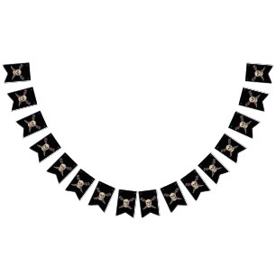 Pirate (Skull) - Custom Swallowtail Party Bunting Bunting Flags