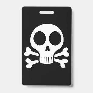 Pirate Skull Design Badge