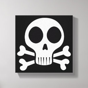 Pirate Skull Design Canvas Print