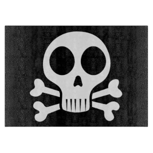 Pirate Skull Design Cutting Board