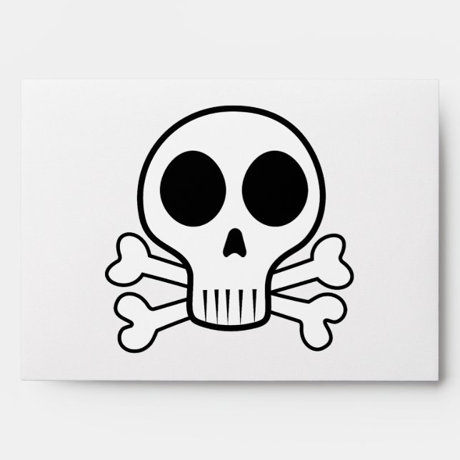 Pirate Skull Design Envelope (Front)
