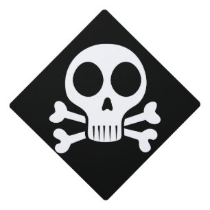 Pirate Skull Design Graduation Cap Topper