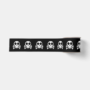 Pirate Skull Design Grosgrain Ribbon