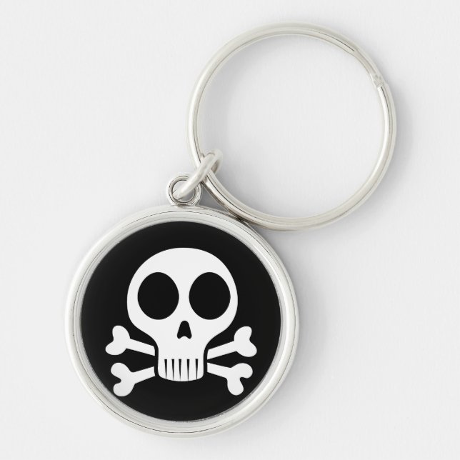 Pirate Skull Design Keychain (Front)