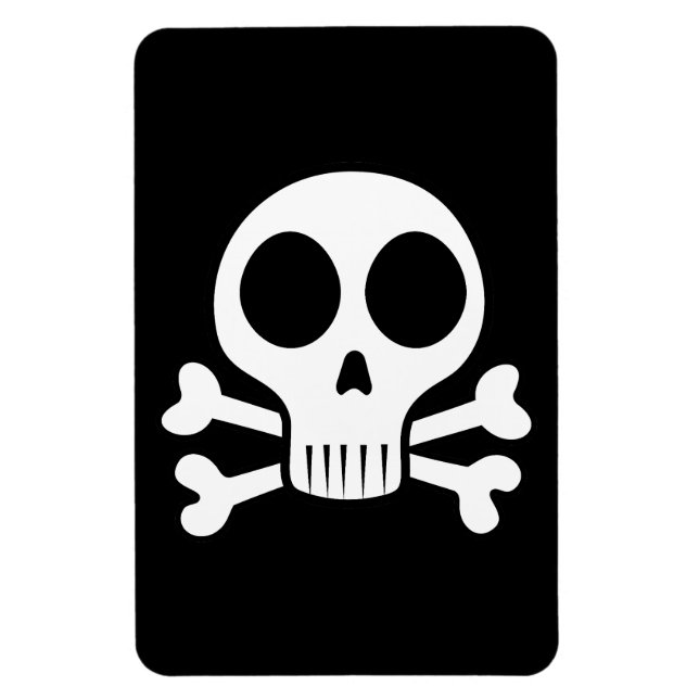 Pirate Skull Design Magnet (Vertical)