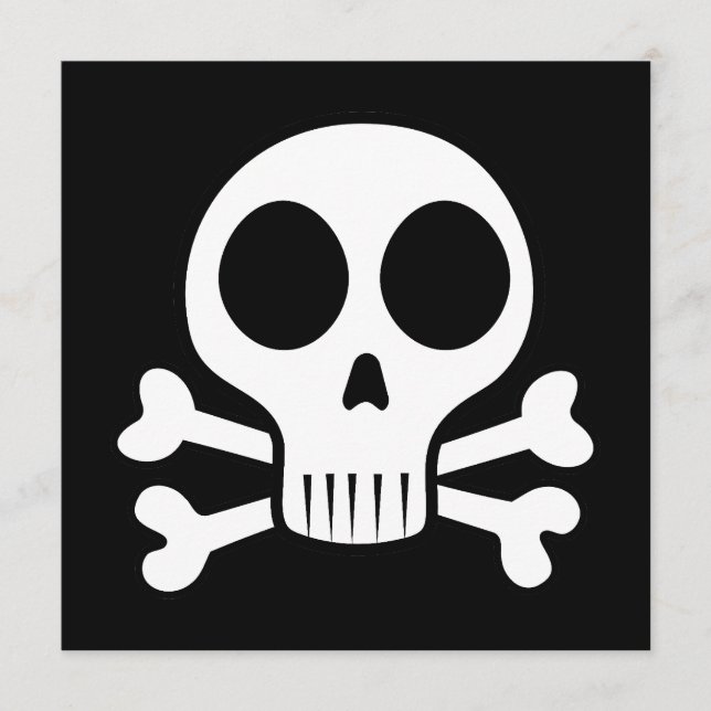 Pirate Skull Design Menu (Front)
