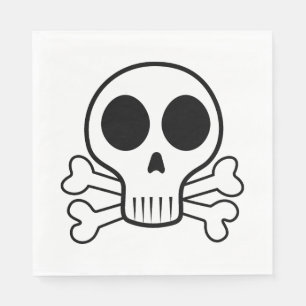 Pirate Skull Design Napkin