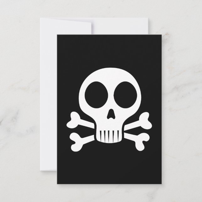 Pirate Skull Design Save The Date (Front)
