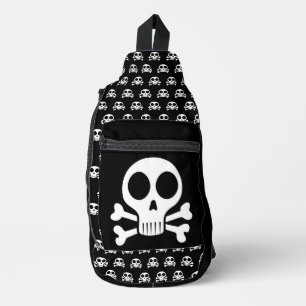 Pirate Skull Design Sling Bag
