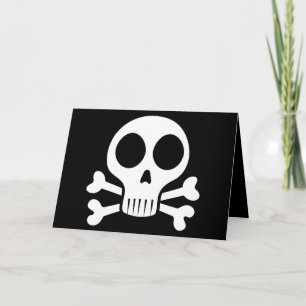 Pirate Skull Design Thank You Card