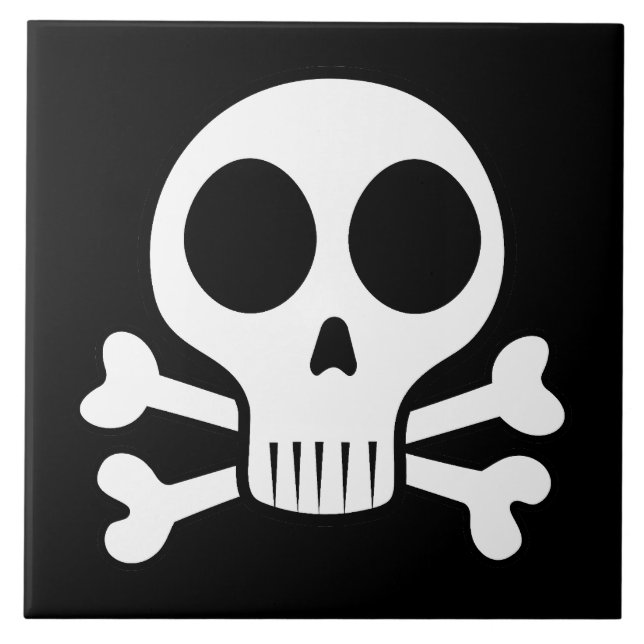 Pirate Skull Design Tile (Front)