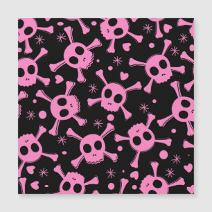 Pirate Skull: Girlish Hearts Pattern