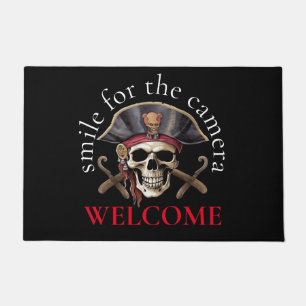 pirate Skull home living Doormat