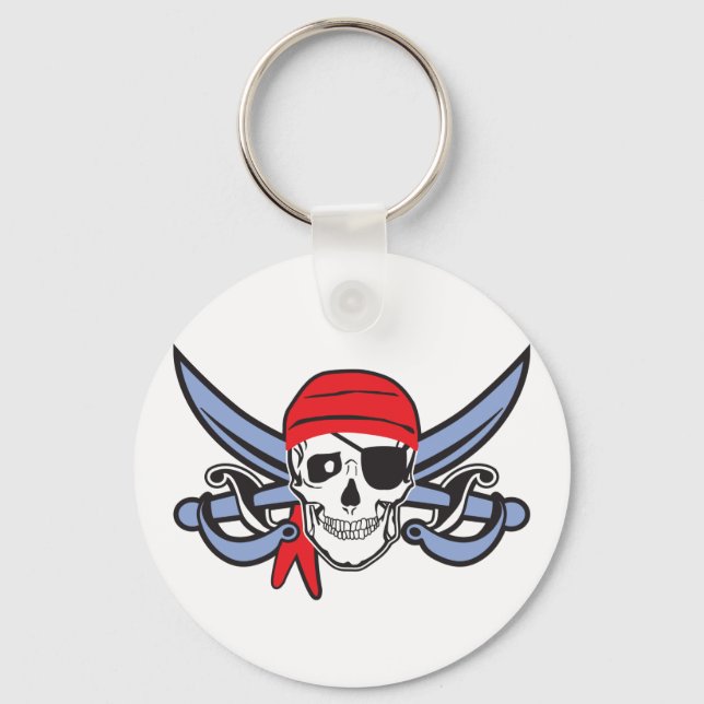 Pirate Skull Keychain (Front)